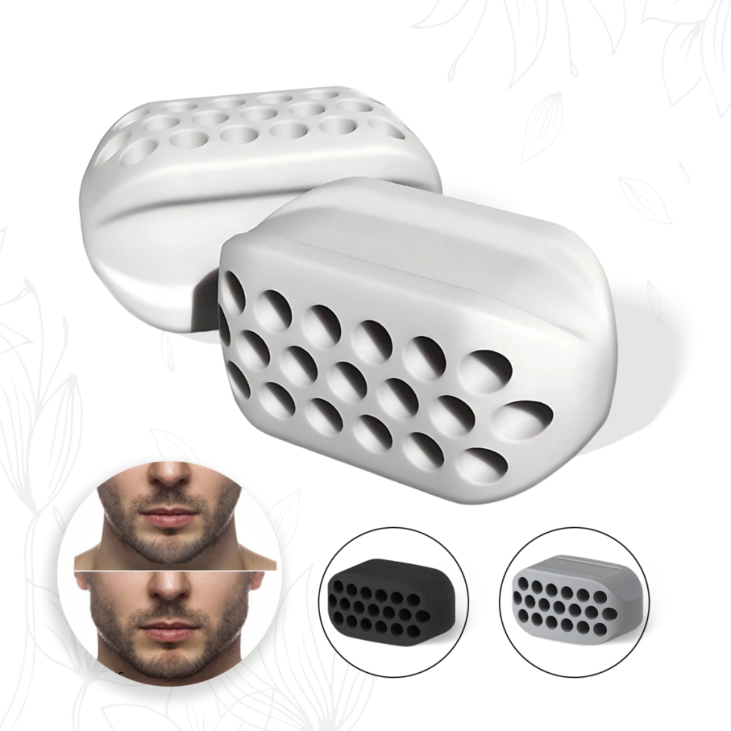 Kit 2 Aparelho Exercitador Mandíbula Jawline Definir Músculos Modelador Facial Maxilar Pescoço