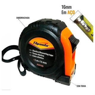 Trena Métrica Profissional Trava Fita de Aço em Oferta na Shopee