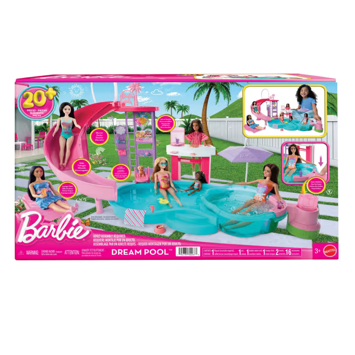 Barbie Sonhos Conjunto de Brinquedo Piscina dos Sonhos - Mattel Jfp01