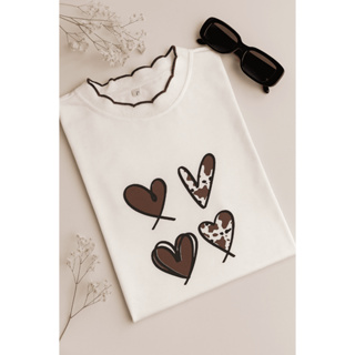 Camiseta baby look feminina blusinha tshirt de algodão gola lurex em Oferta na Shopee