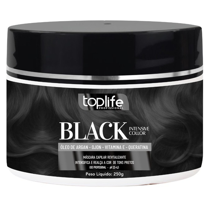 Máscara capilar Matizadora Tonalizante BLACK PRETA 250g em Oferta na Shopee