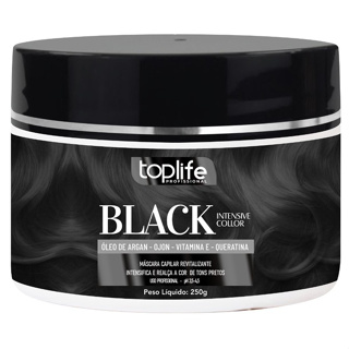 Máscara capilar Matizadora Tonalizante BLACK PRETA 250g em Oferta na Shopee