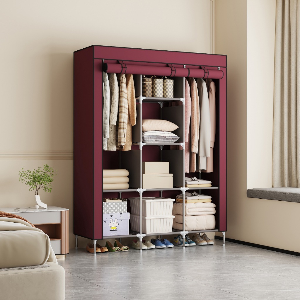 Guarda Roupa Dobrável Organizador De Roupas Portátil Multiuso Armário Organizador de Roupas Sapatos Multiuso