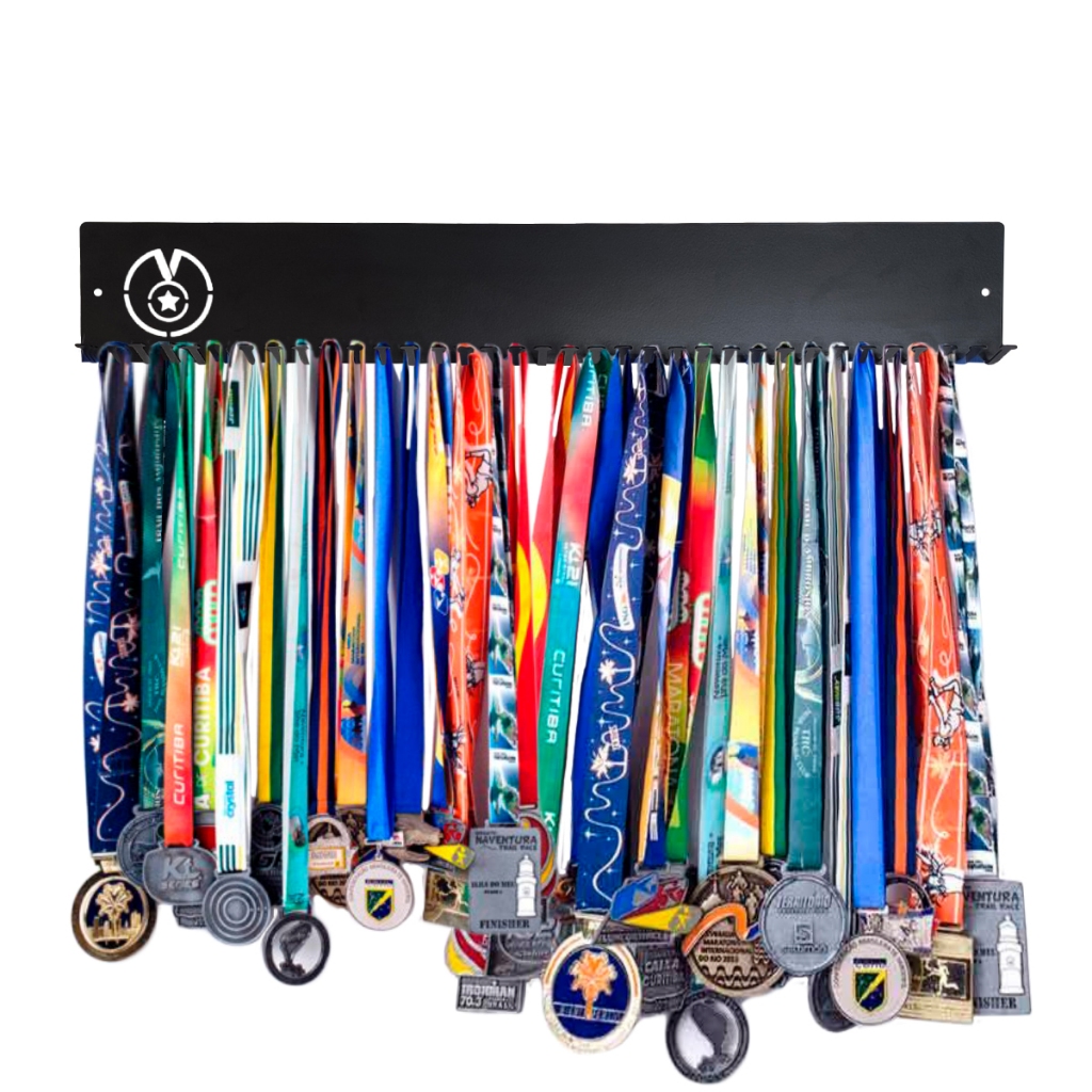Porta Medalhas em Aço - 105 Medalhas - Basic em Oferta na Shopee
