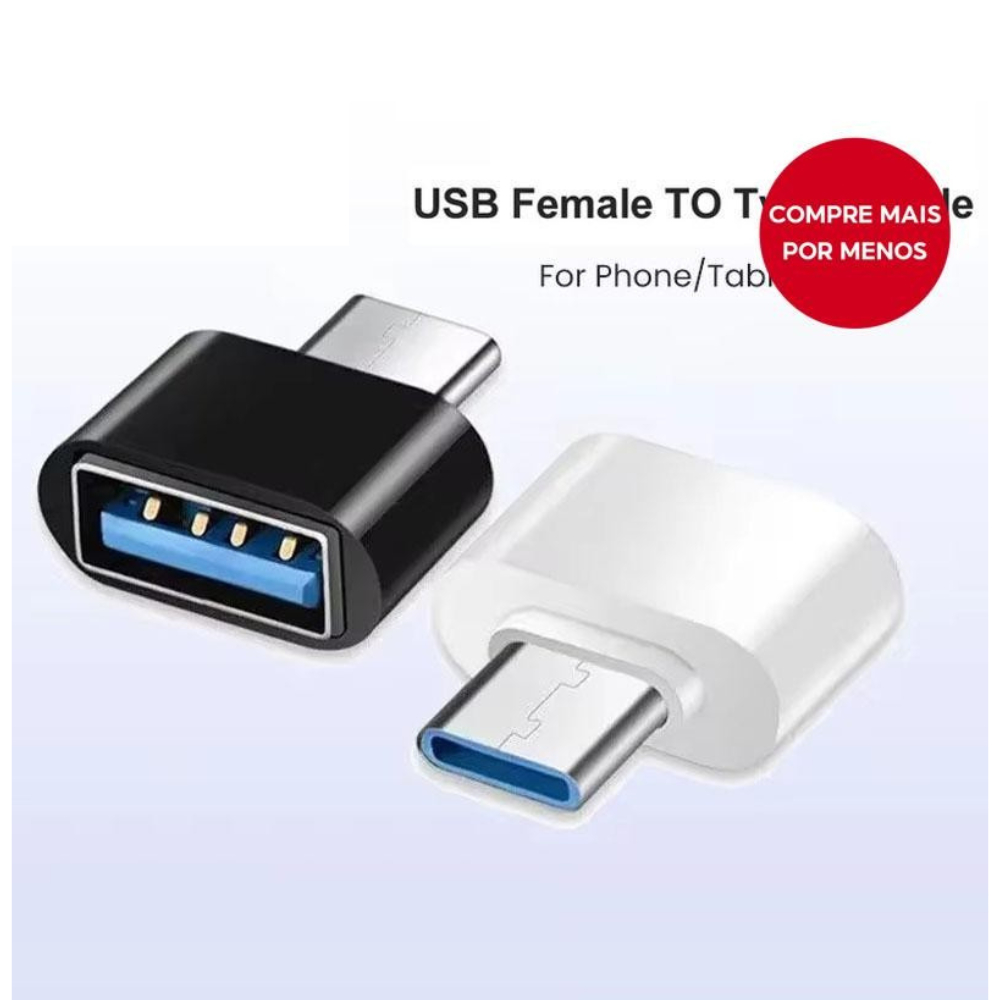 Adaptador USB Tipo C para Transferência de Dados de Computadores e Telefones em Oferta na Shopee