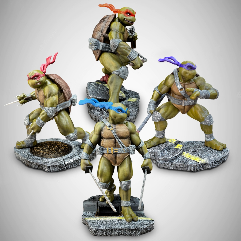 Boneco Tartarugas Ninja Leonardo Donatello Raphael Michelangelo