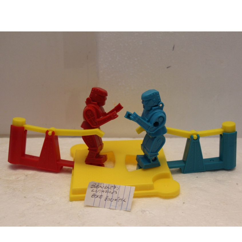 brinquedo vintage lutadores de boxe  robos no ringue antigos original Estados Unidos (ref39)