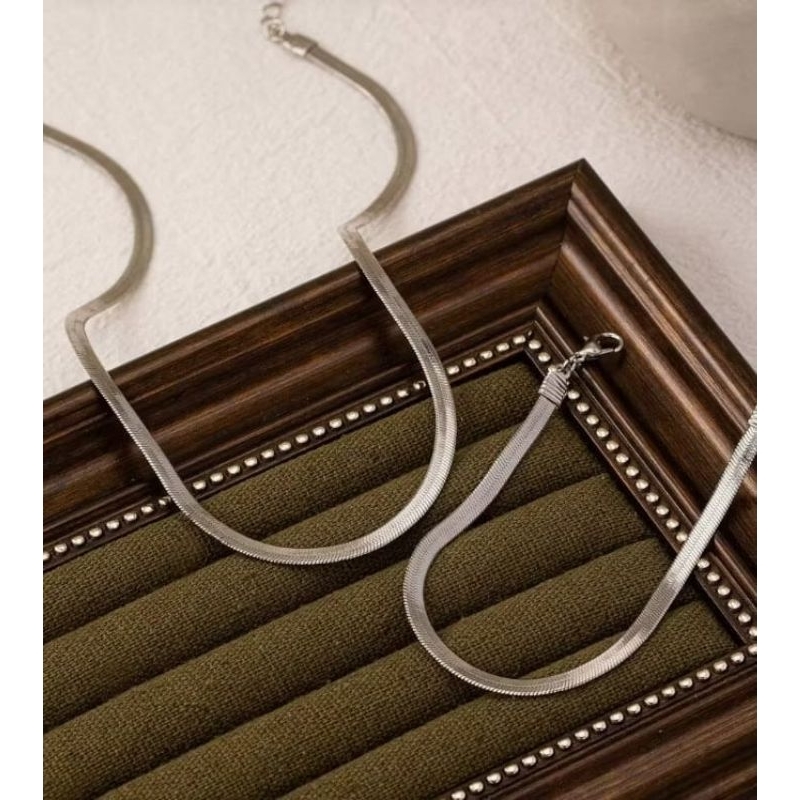 Kit Feminino Colar e Pulseira Prata Aço Inoxidável 316L Ajustável – Antialérgico e Resistente