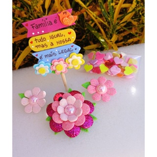 Enfeite para chimarrão - Kit - Plaquinha + flor. em Oferta na Shopee