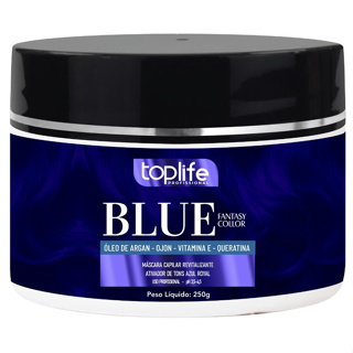 Mascara Matizadora capilar tonalizante Ativador Tons Azul 250g Toplife em Oferta na Shopee