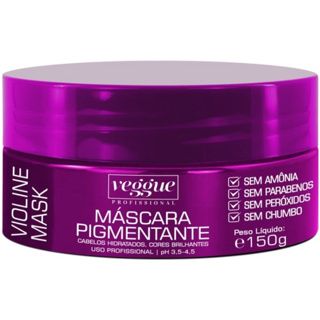 Máscara matizadora capilar tonalizante Violine veggue 150g em Oferta na Shopee