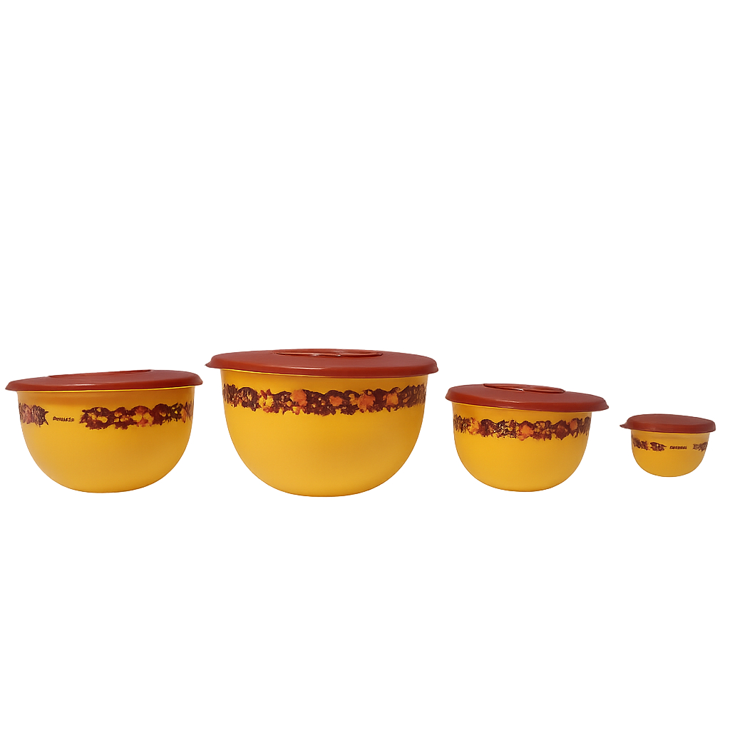 Tupperware Kit Tigelas de Mantimentos Murano Festa Junina | 4 Peças Herméticas