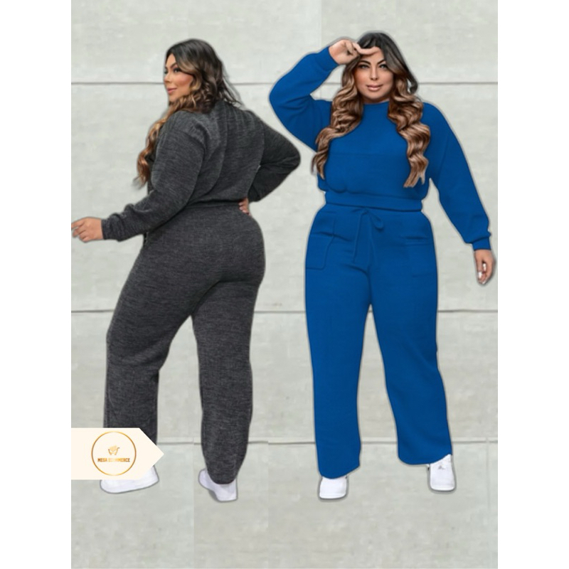 Calça Pantalona Feminina Cintura Alta Com Bolso Tecido Lanzinha Confortável Caimento Impecável