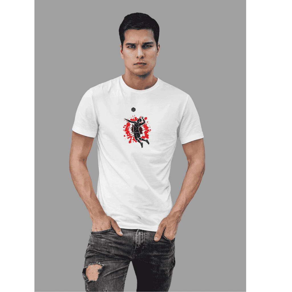 CAMISETA ADULTO MASCULINA VOLEI VOLEIBALL BOLA SAQUE SAK ROUPA CAMISA