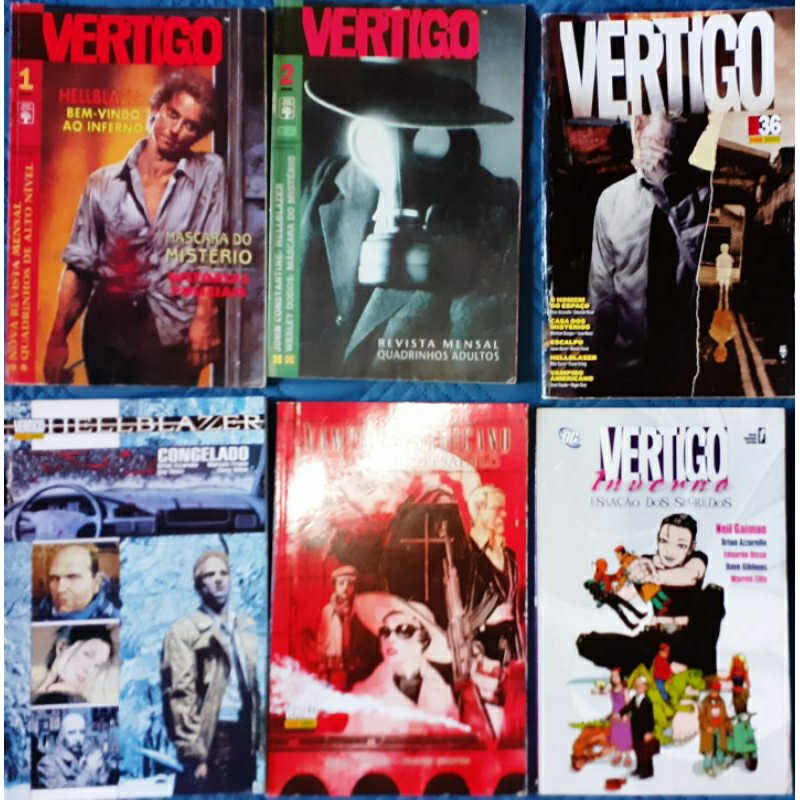 Lote 6 Gibis: Vertigo N° 1-2-36, Inverno, Hellblazer Congelado e Vampiro Americano(Panini-1995/2013)