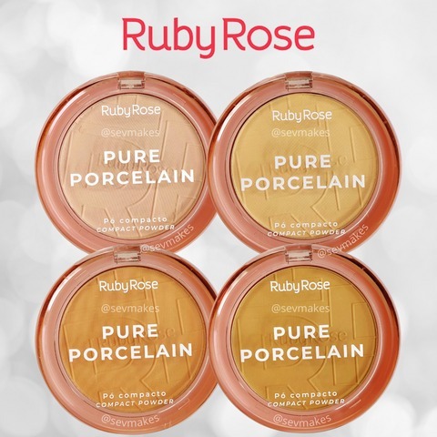 Pó Compacto Pure Porcelain Ruby Rose HB-M401