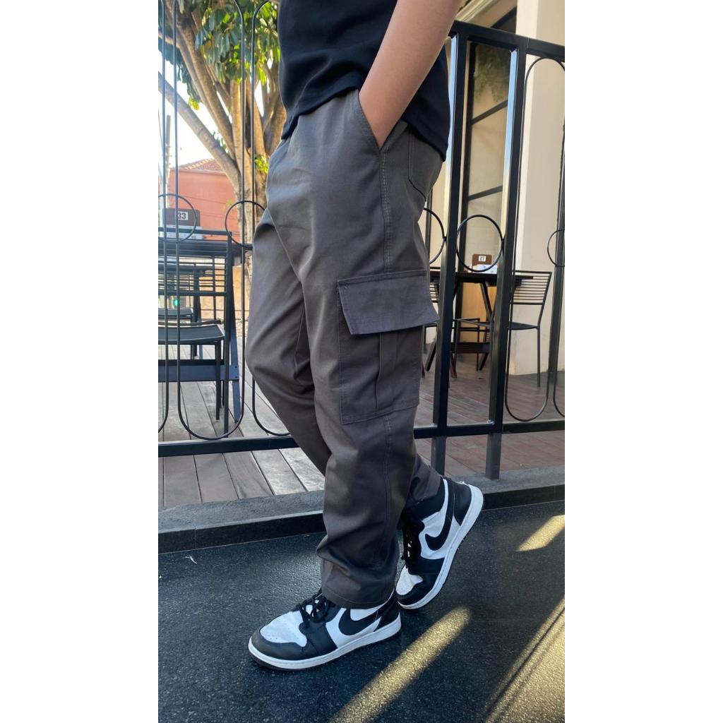 Calça Cargo Streetwear Skatista - Infantil / Juvenil - Meninos e Meninas em Oferta na Shopee