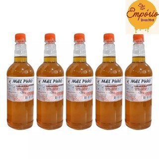 PROMOÇÃO KIT 5 GARRAFAS DE MEL PURO 1,3KG FLORADA LARANJEIRA PROMOÇÃO KIT 5 GARRAFAS DE MEL PURO 1,3KG FLORADA LARANJEIRA