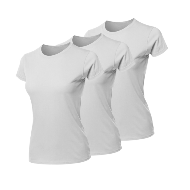 Kit 3 Camiseta Baby Look dry Fit  Feminina - corrida - Treino.academia