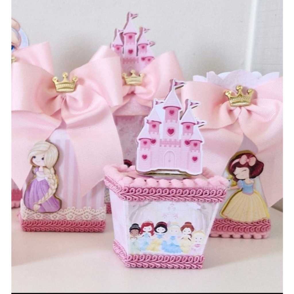 Kit Festa Infantil Princesas Cute - Lembrancinhas de Aniversário - Caixinhas Personalizadas - Papelaria Personalizada