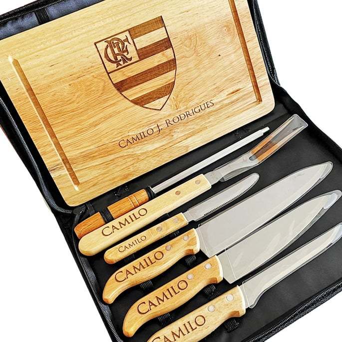 Kit Churrasco Personalizado - 8 peças