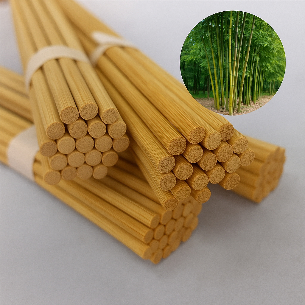 Vareta de Bambu para Estaquear 60cm - 24 unidades