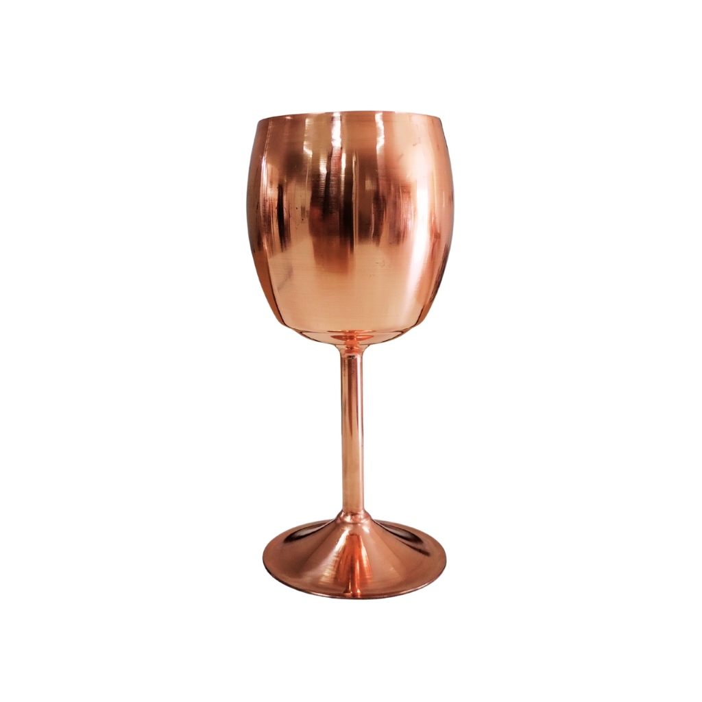 Taça Vinho De Cobre Luxo e Sofisticação