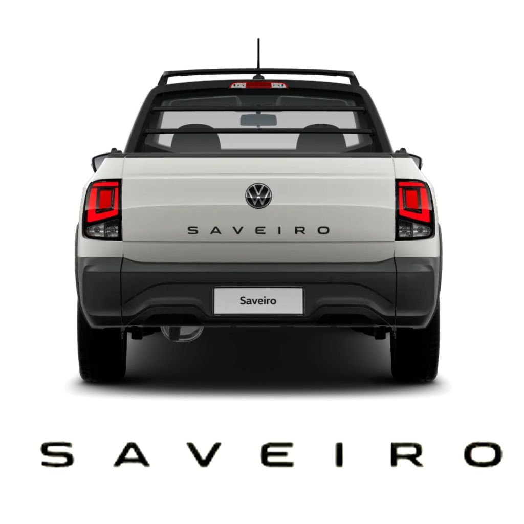 Adesivo Vw Saveiro 2024 2025 Robust Trendline Faixa Escrita Emblema Tampa Traseira