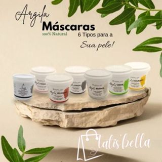 Argila Facial Natural  Blue Moon Pele Oleosas e Acneicas Ação Clareada Remoção de impurezas elimina toxinas em Oferta na Shopee