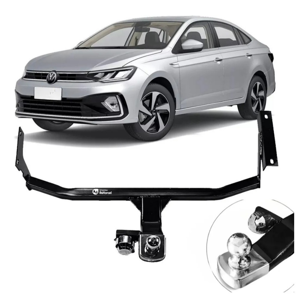 Engate Reboque VW Virtus 2018 a 2025 500kg