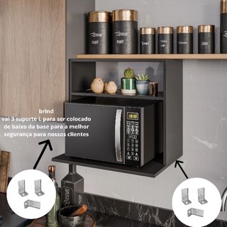 Suporte Microondas Armário Aéreo 60cm