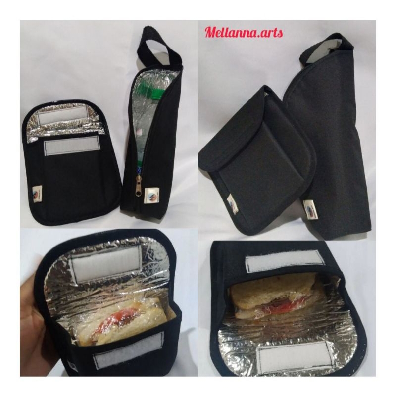 Necessárie térmica para alimento conserva lanche fresco para consumo kit porta sanduíche + porta garrafa térmica