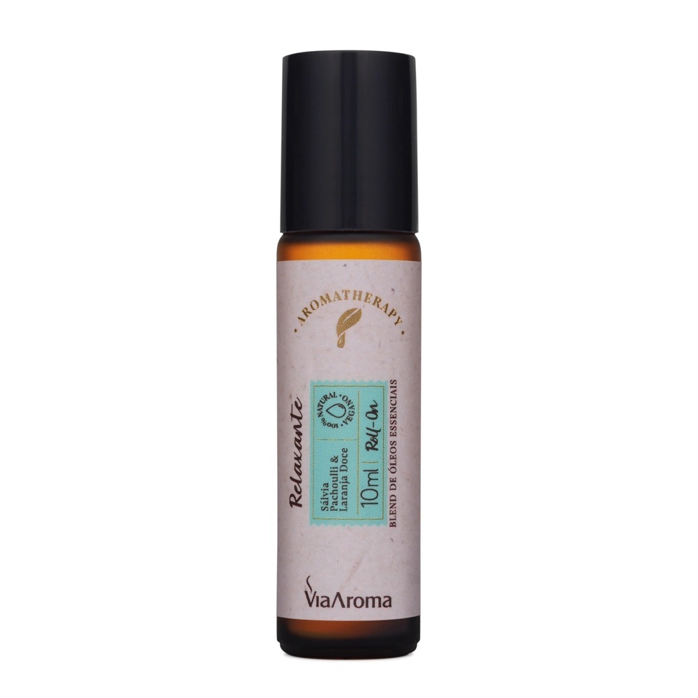 Roll On RELAXANTE blend de óleos essenciais Via Aroma – 10ml