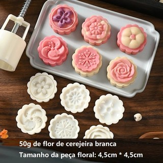 Moldes de Doces Pressão Manual 6un - Forma de Flor, Kit de Decoração, Geral para Confeitaria