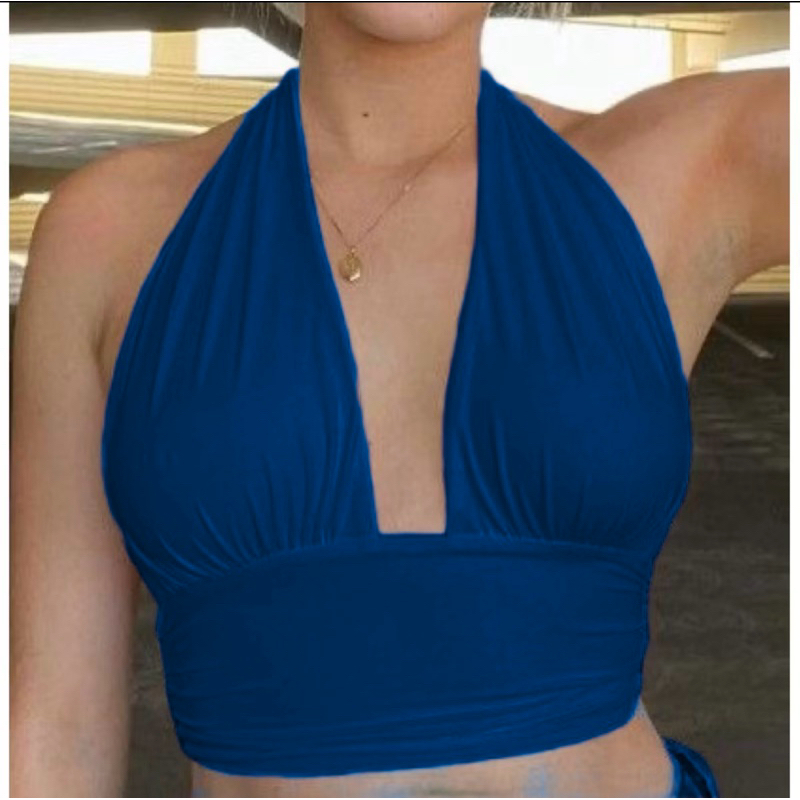 Cropped multiformas várias amarrações frente única cores do momento tendencia modinha