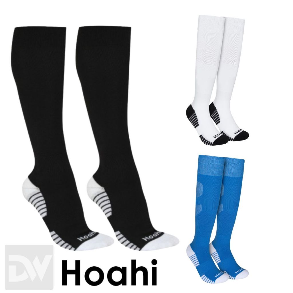Meião de Futebol Hoahi Cano Longo Sport Original Preto Branco ou Azul 39/44 em Oferta na Shopee