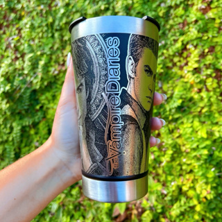 Copo Térmico Diários de um Vampiro  / 360°  Gravado A Laser em Oferta na Shopee