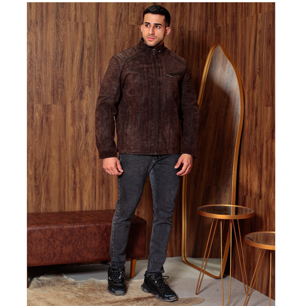 Jaqueta de couro Camurça