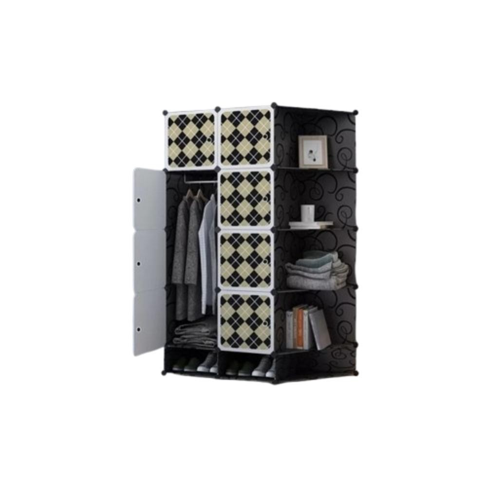 GUARDA ROUPA PORTATIL COM SAPATEIRA ARARA DE ROUPAS CABIDEIRO MODULAR ORGANIZADOR KANGUR