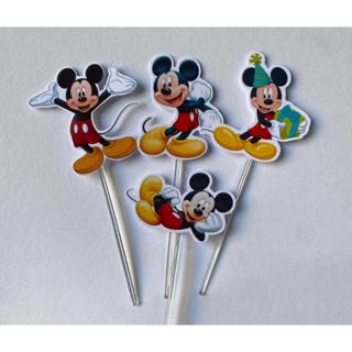 60  ou 120 Tags Toppers Apliques P/ Docinho Doces Mickey em Oferta na Shopee