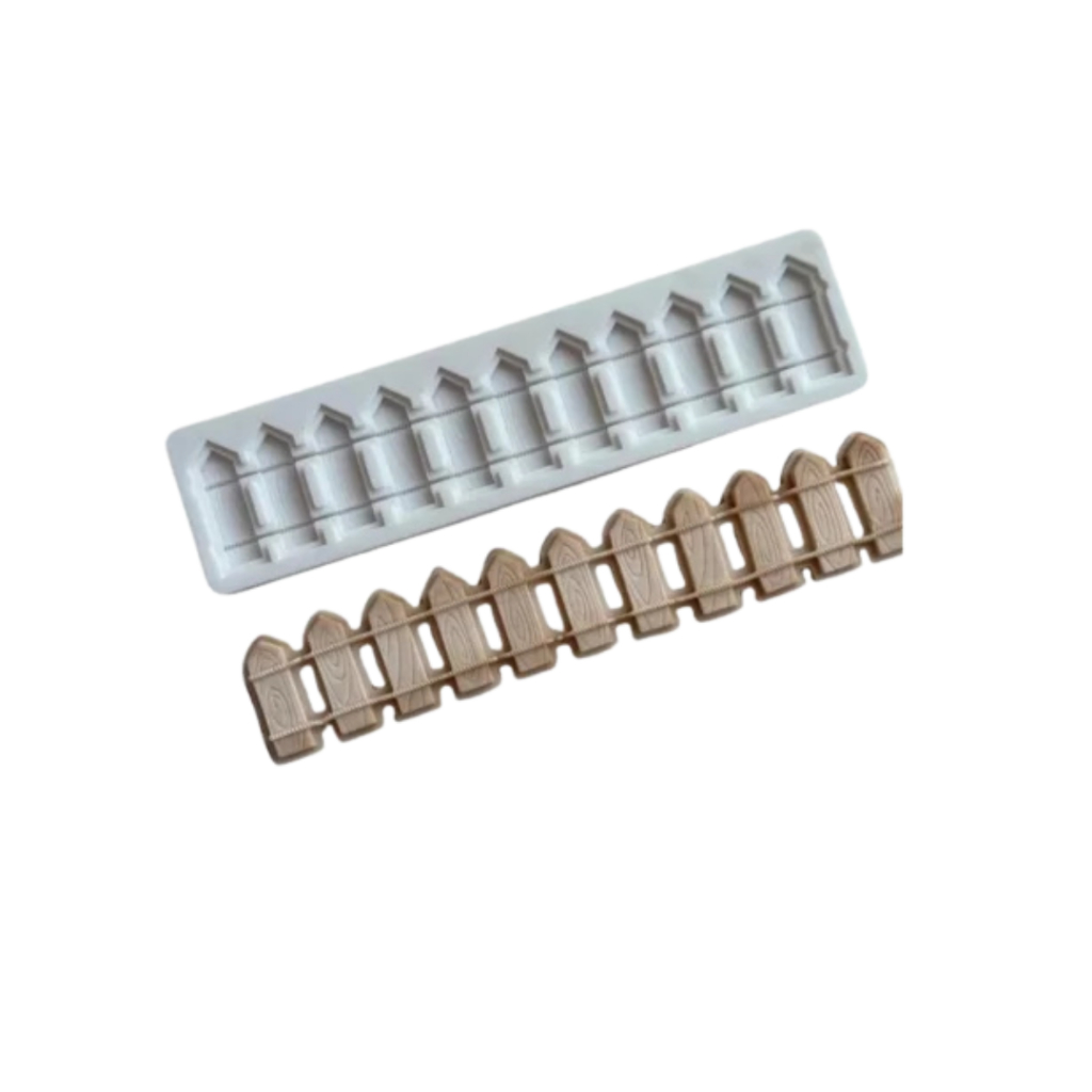 Molde de Silicone Cerquinha de Madeira Confeitaria Biscuit 2308