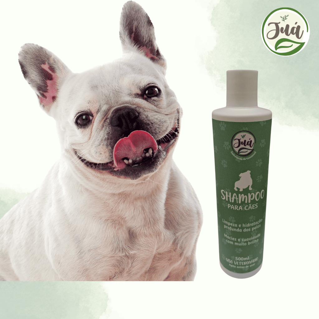 KIT COM 2 FRASCOS DE 500ML Shampoo Natural para Pets | Anticoceira – Alergias, Irritações e Pele Delicada
