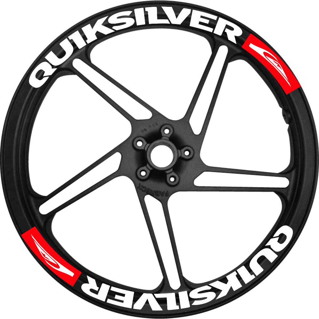 Adesivo para roda de moto Titan ou Fan 160 QUIKSILVER