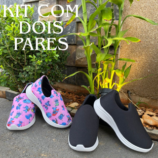 Kit De Tênis Infantil Com Dois Pares Stitch/Preto em Oferta na Shopee