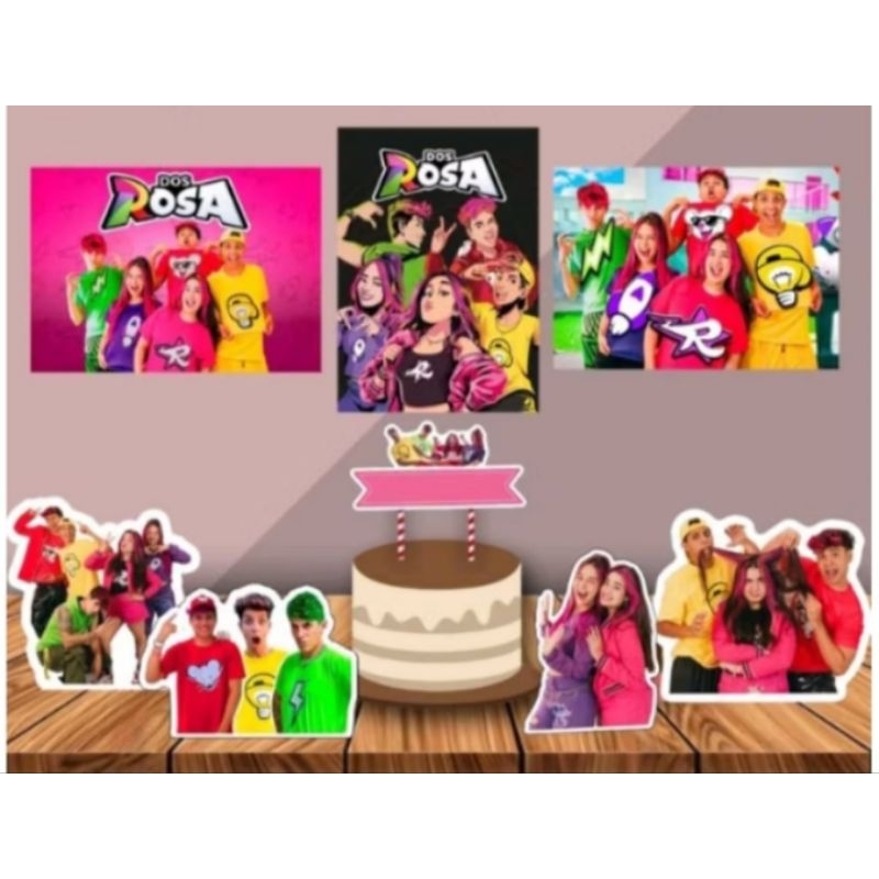 kit festa grupo dos rosas YouTube Emily Vick/katlen em Oferta na Shopee