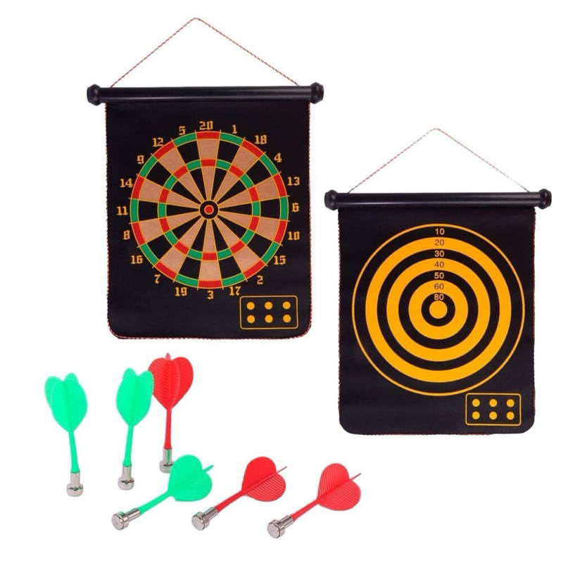 Jogo de Dardos 7 Peças Magnético Dupla Face