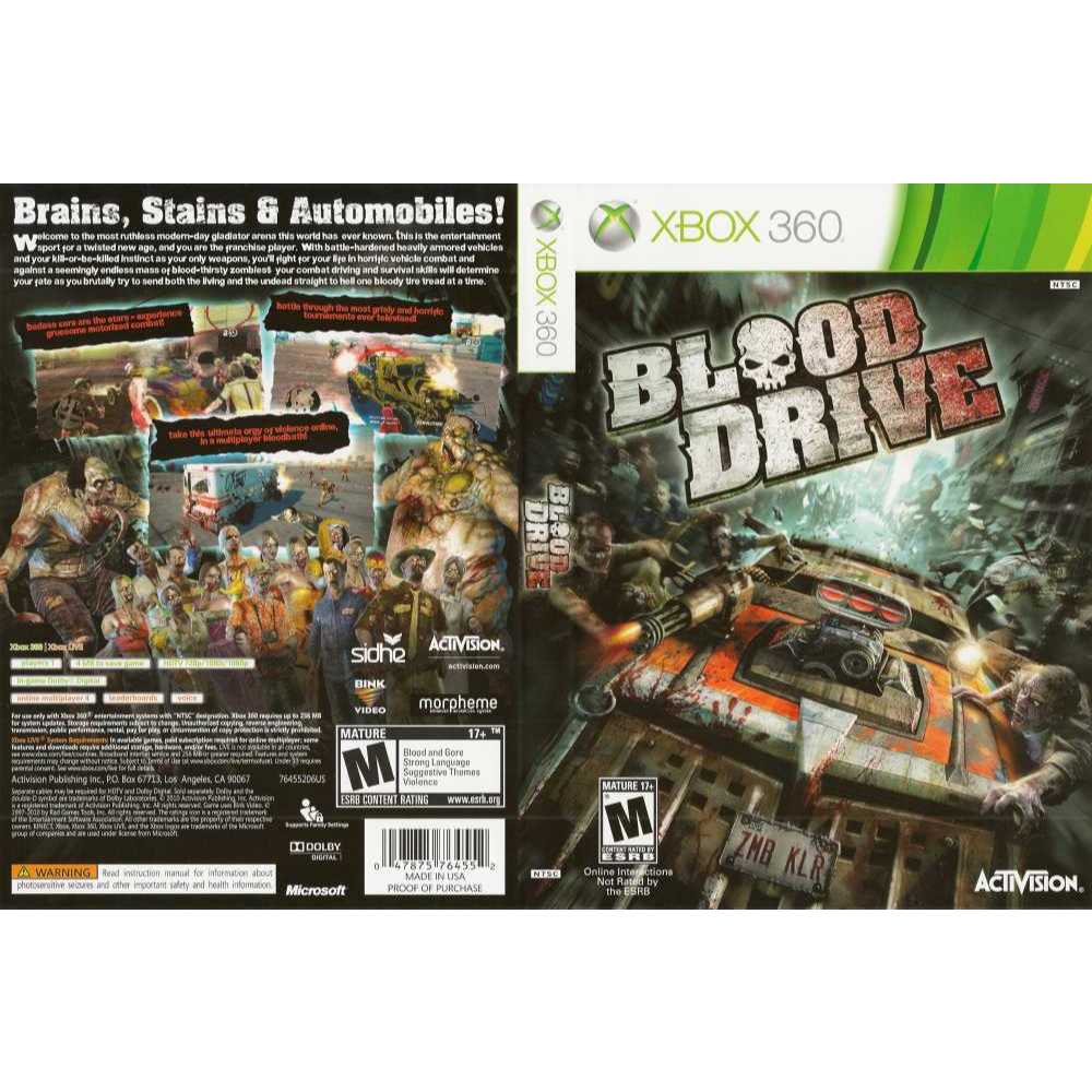 Blood drive P/ XBOX360 (LTU/LT/JTAG/RGH)