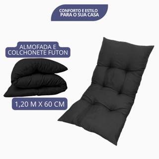 Futon Colchonete 120x60 Dobrável para Pallet Sofá Almofadão Decorativo Enrolável em Oferta na Shopee