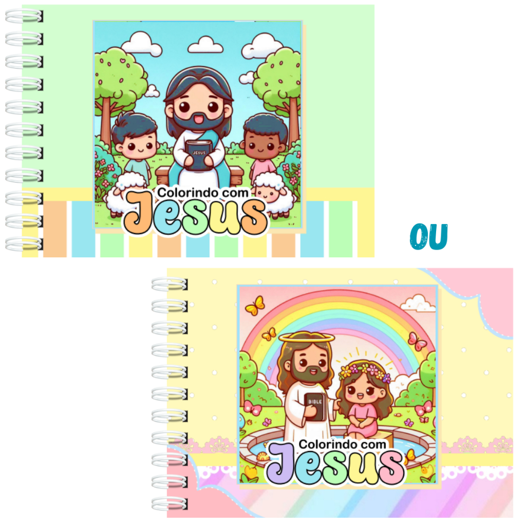 Livro de Colorir Jesus Capa Dura 50 Páginas Folhas 180g Holográfico em Oferta na Shopee