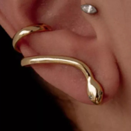 Brincos Ear Cuff Dourado | BuscaProdutos